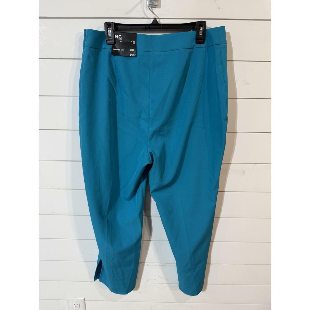 I.N.C. Women's Blue High-Rise Slit-Cuff Pants 16 NWT - Picture 4 of 4